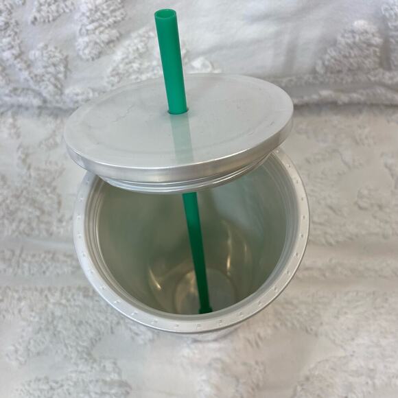 STARBUCKS Trademark Siren Logo Tumbler Collectable Green Iridescent Sz 24oz - Picture 4 of 8